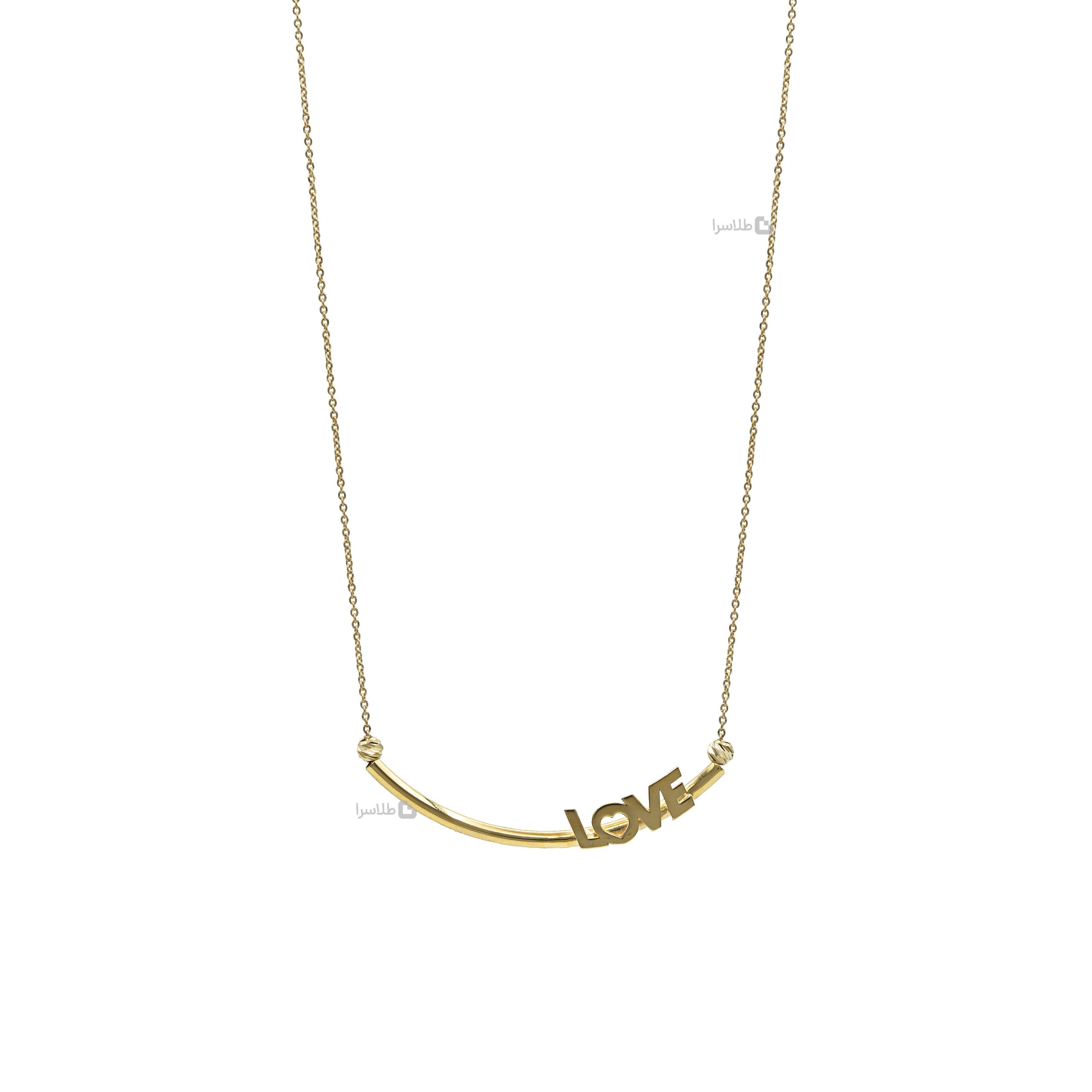 گردنبند طلا مدل LOVE